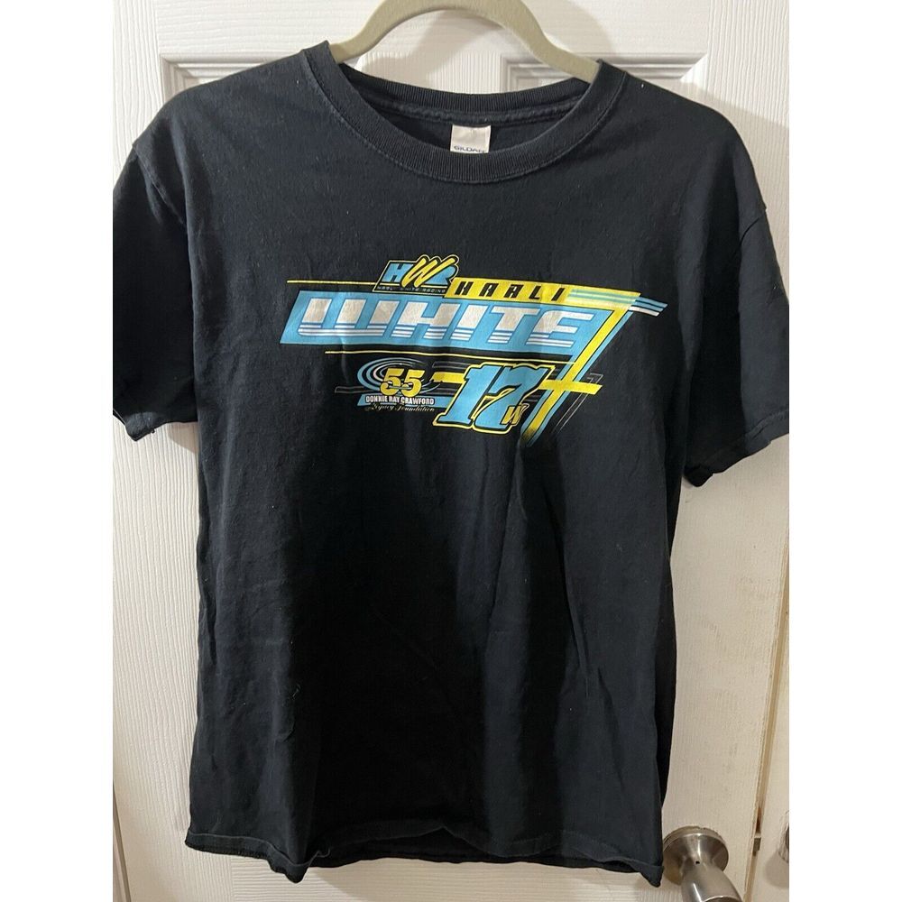 Harli White #17 Men's Medium Sprint Car Racing #55 Donnie Ray Crawford Lindsay